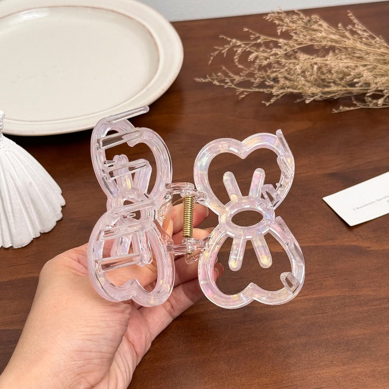 Wholesale Imitation Acetic Acid Cute Hollow Bow Sweet Girl Hairpin